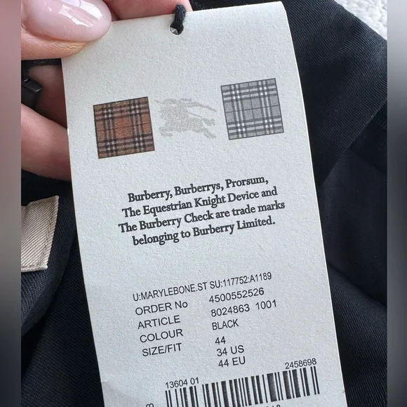 Burberry Uniform Black Dress Pants - Picture 10 of 12